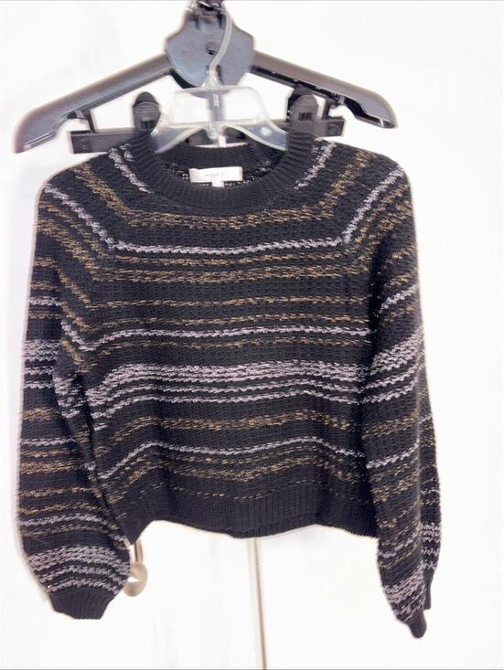 Milly of New York Sweaters - Milly metallic thread sweater size Small Cropped Boxy Puff Merino Wool